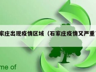 石家庄出现疫情区域（石家庄疫情又严重了?）