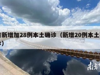 有新增加28例本土确诊（新增20例本土确诊）